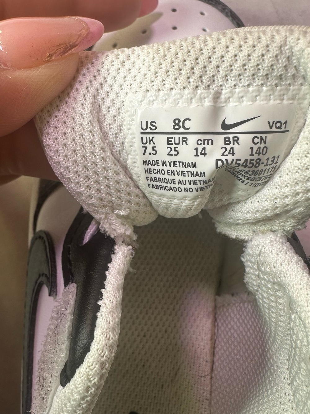 Nike Kids Black and White Low-Top Strap Sneaker - Picture 9 of 9
